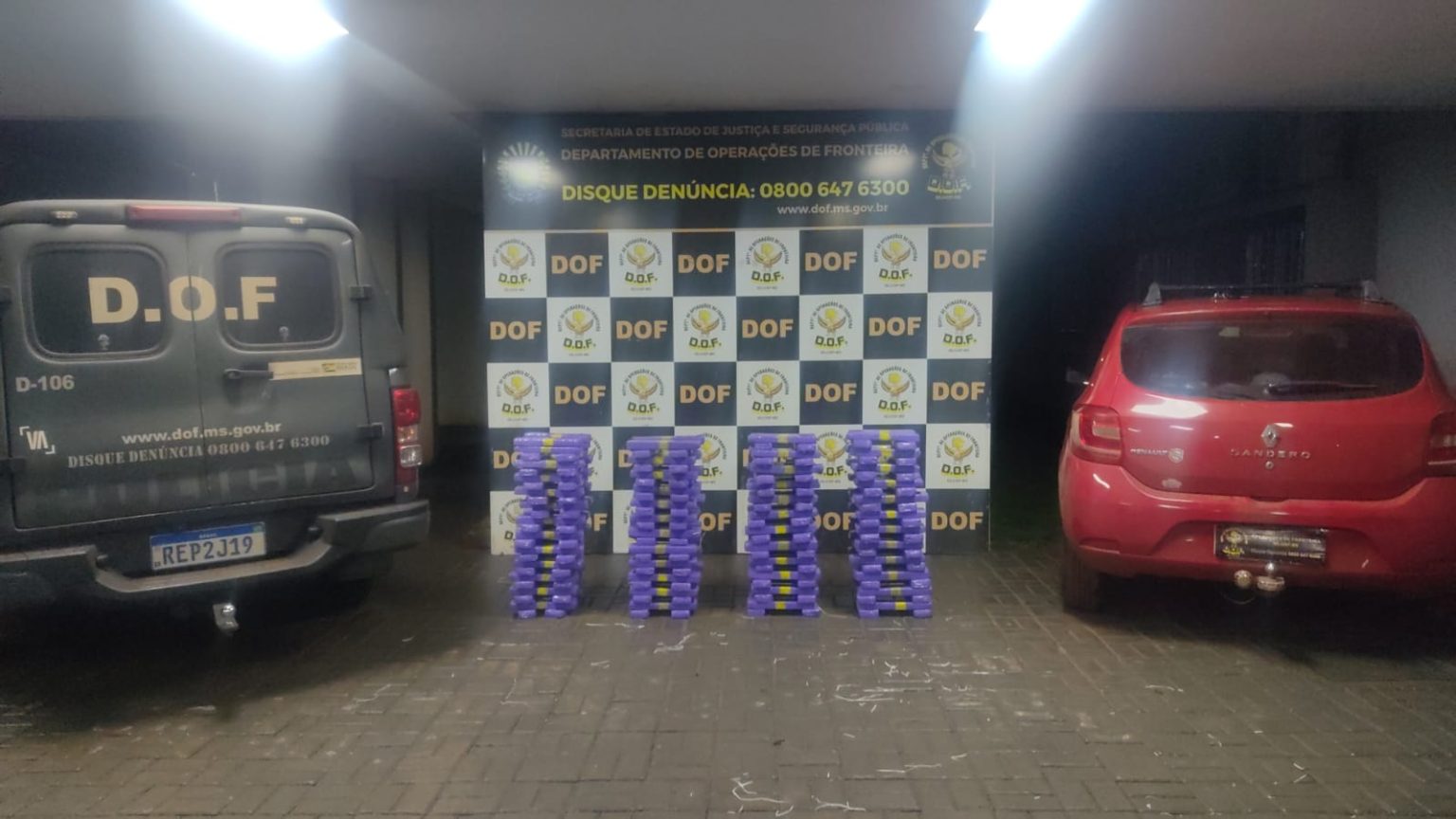 Droga apreendida pelo DOF