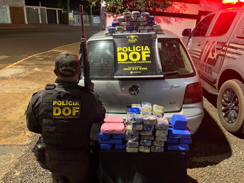 Veículo que seguia para Campo Grande com drogas é apreendido pelo DOF em Maracaju