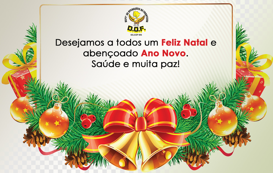 Mensagem de Natal e fim de ano – DOF